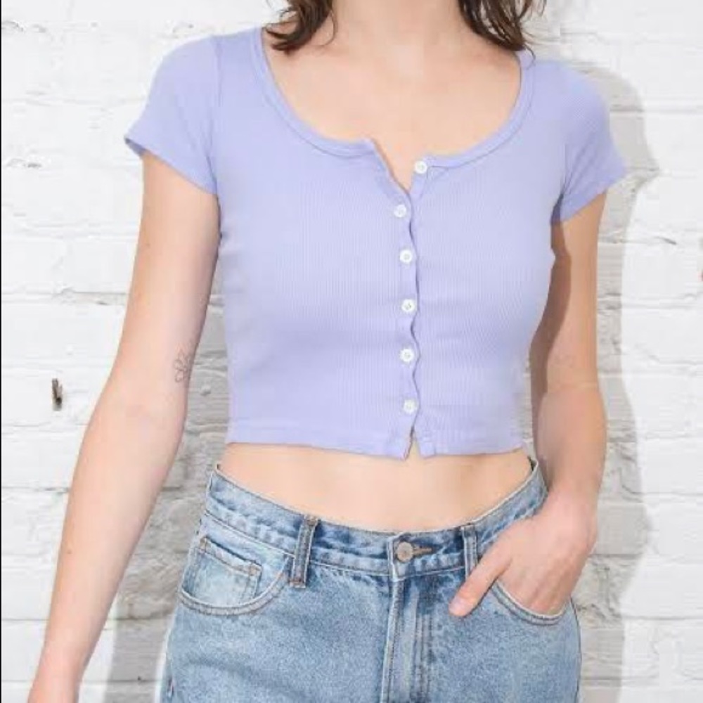 Brandy Melville Periwinkle Zelly Crop Top